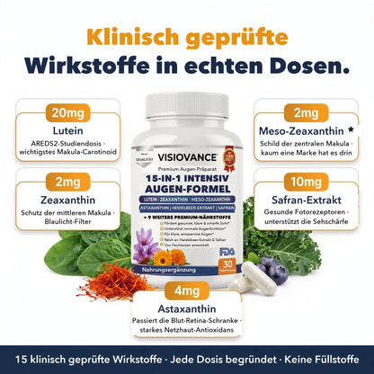 Klinisch geprüfte Wirkstoffe in echten Dosen
